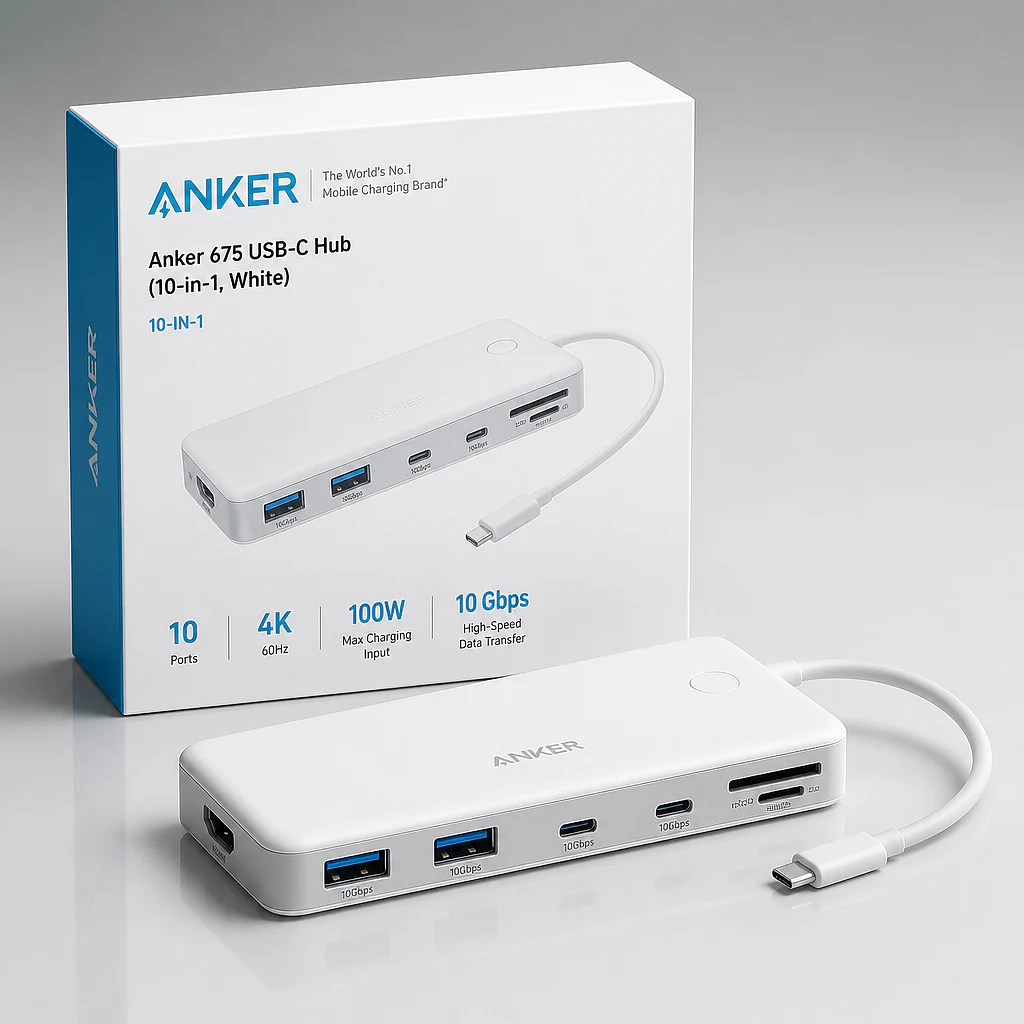 Anker 675 USB-C Hub 10-in-1 White