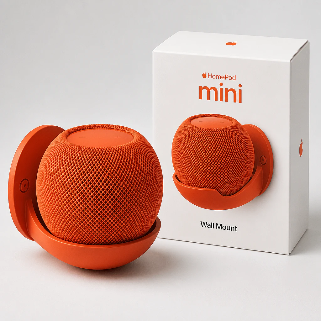 Apple HomePod mini Orange + Wall Mount