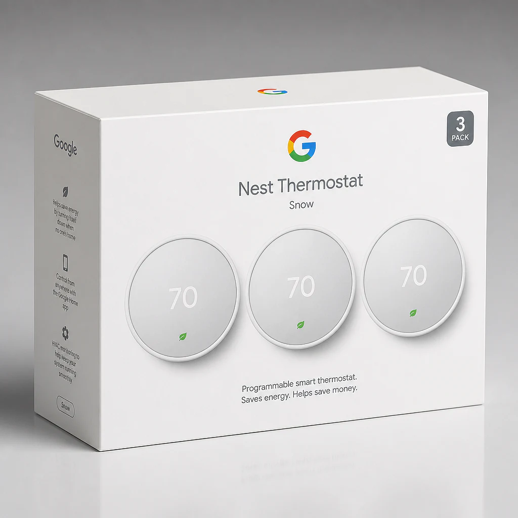 Google Nest Thermostat Snow 1-pack