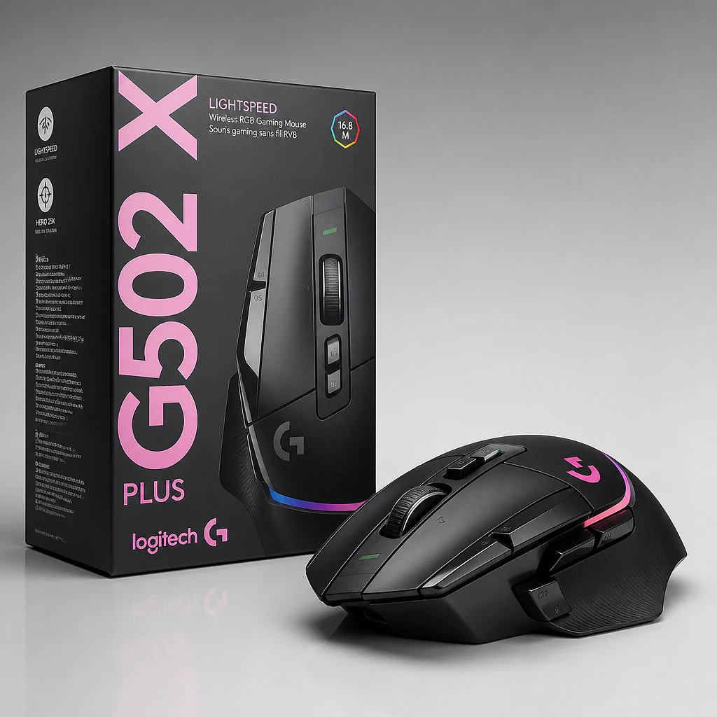 Logitech G502 X Plus Black Black