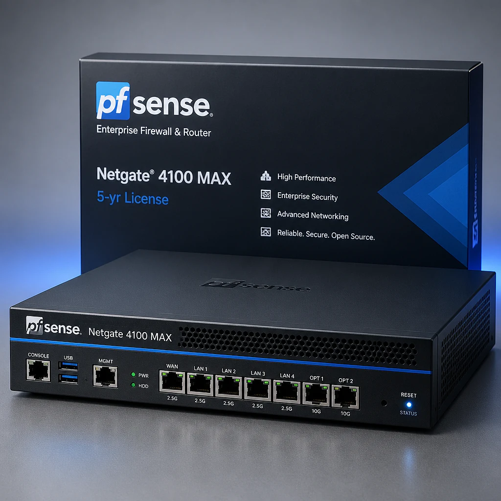 pfSense Netgate 4100 MAX 1-yr License