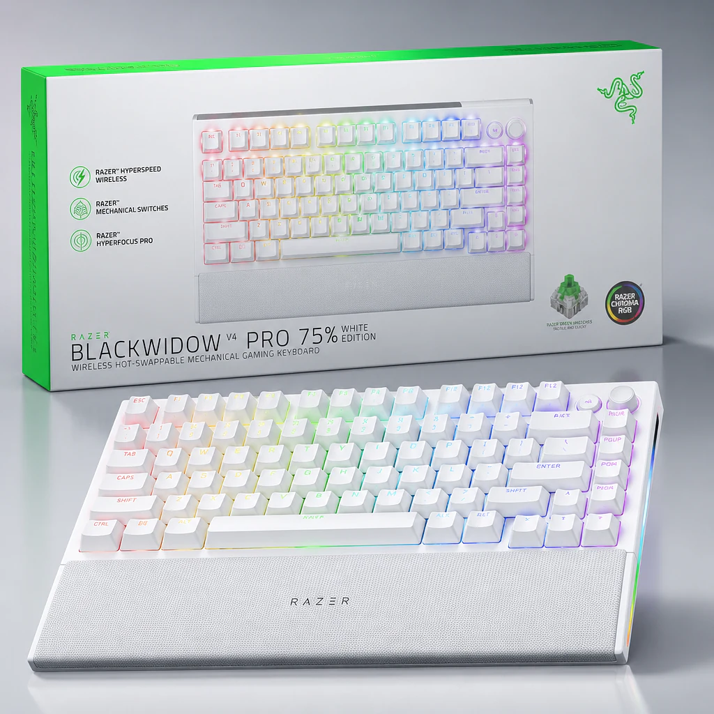 Razer BlackWidow V4 Pro Green White