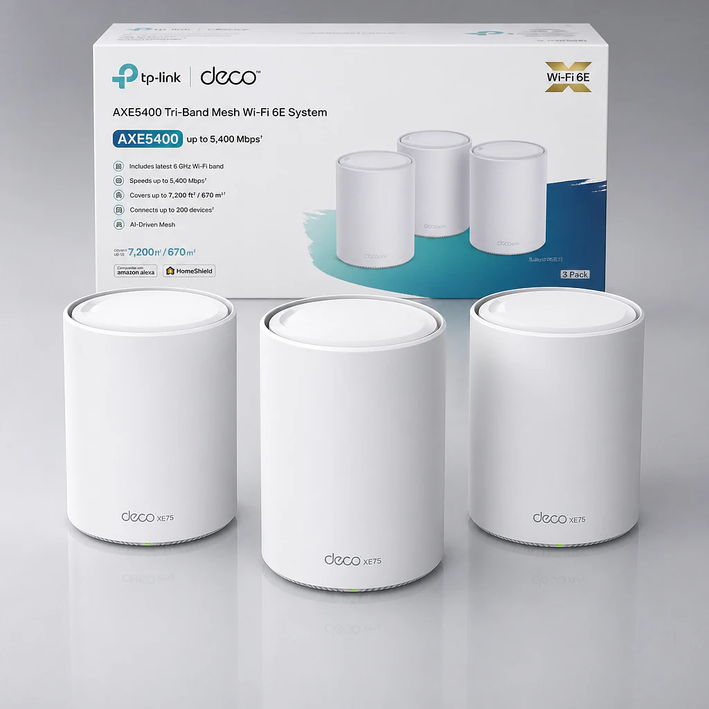TP-Link Deco XE75 (3-pack) Mesh